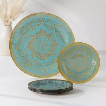 Набор столовый «Виньетка», 7 предметов (30 см - 1 шт, 18 см - 6 шт)