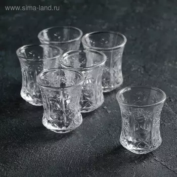 Набор стеклянных стопок «Венеция», 40 мл, 6 шт