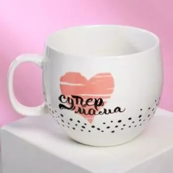 Набор "Супер мама", кружка 600 мл, прихватка, полотенце, ложка