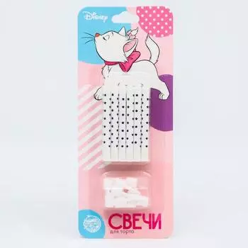 Набор свечей для торта, 12 шт, Коты аристократы