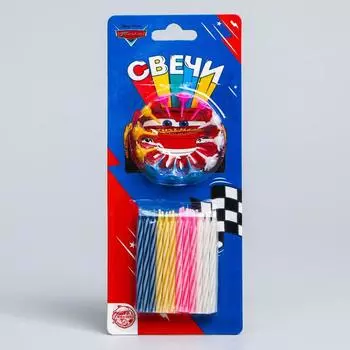 Набор свечей для торта, Тачки, 24 шт.