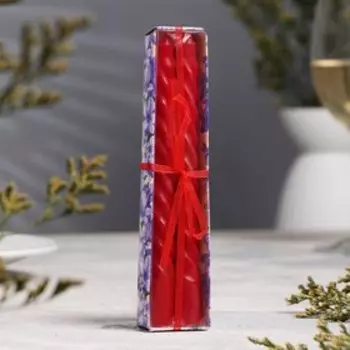 Набор свечей ароматических витых, 1.515 см, 2 шт., лаванда