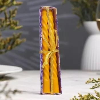 Набор свечей ароматических витых, 1.515 см, 2 шт., лимон