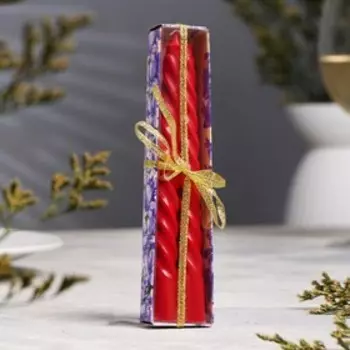 Набор свечей ароматических витых, 1.515 см, 2 шт., роза