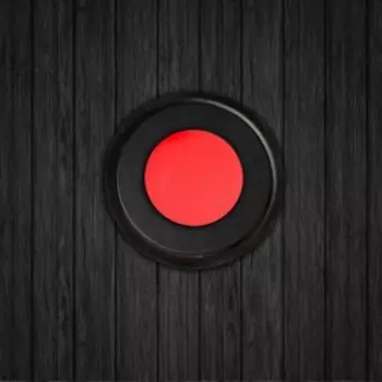 Набор сверхплоских врезных светильников 6 шт, IP66, 0.5 Вт/шт, 12 В, КРАСНЫЕ, форма круг