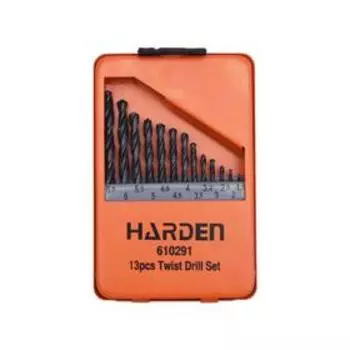 Набор сверл HARDEN 610291, по металлу, HSS, 13 шт., 1.5-6.5 мм