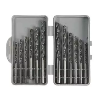 Набор сверл по металлу "Волжский инструмент" №46, d=3-6 мм, 12 шт, сталь Р6М5, ГОСТ, кейс
