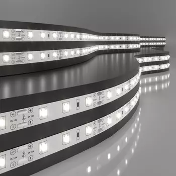Набор светодиодной ленты IP20, 12V 4,8W 60LED/м, 2835, свечение дневное белое