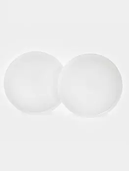 Тарелки Magistro White Snow, набор 2 шт., d=16.5 см, фарфор, белые