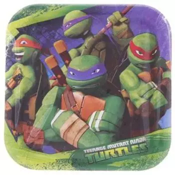 Набор тарелок «Черепашки-Ниндзя», 17 см, 8 шт.