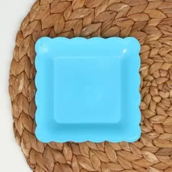 Набор тарелок «Кружево», 9 шт, 12,5×12,5 см, цвет МИКС