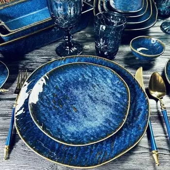 Набор тарелок Lenardi Aquamarine, 6 предметов, 20.5х2 см