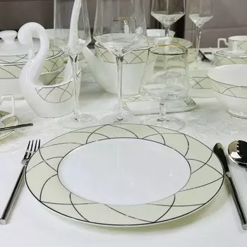 Набор тарелок Lenardi Pandora Cream, 6 предметов, d=27 см