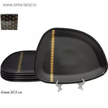 Набор тарелок Lenardi Tekito, длина 30.5 см, 6 шт