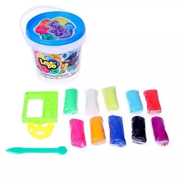 Набор теста для лепки в ведре «Для юных мальчиков» МИКС