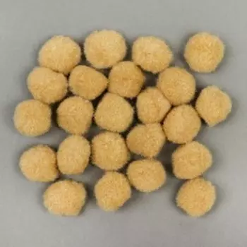 Набор текстильных деталей для декора «Бомбошки» 25 шт набор, размер 1 шт. 2 см, цвет телесный