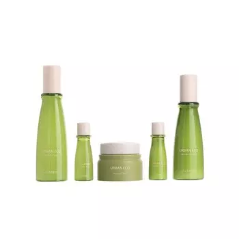 Набор: тонер, эмульсия, крем Urban Eco Harakeke Skin Care