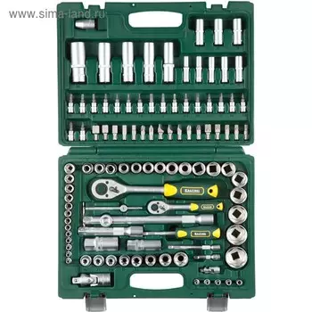 Набор торцевых головок Kraftool 27888-H108_z02, 108 предметов, 4-32 мм, 1/4", 1/2", CrV/S2