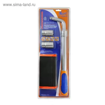 Набор торцевых головок KT700874, 1/2", телескопический вороток, в сумке, 4 предмета