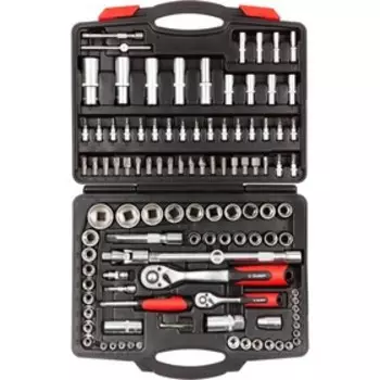 Набор торцевых головок ЗУБР "МАСТЕР" 27635-H110, 1/2", 1/4", Cr-V, 110 предметов