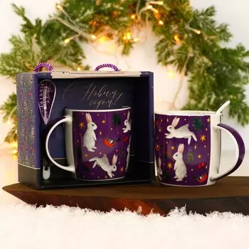 Набор «Волшебной зимы»: кружка 350 мл, ложка