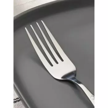 Набор вилок столовых Доляна «Бабл», h=20 см, 6 шт., нержавеющая сталь, серебристый
