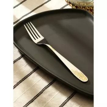 Набор вилок столовых Доляна «Букет», h=20.5 см, 6 шт., нержавеющая сталь, серебристые