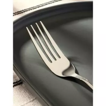 Набор вилок столовых Доляна «Венок», h=20 см, 6 шт, цвет серебряный