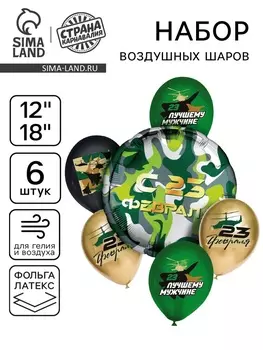 Воздушные шары, букет «Лучшему мужчине», набор 6 шт.