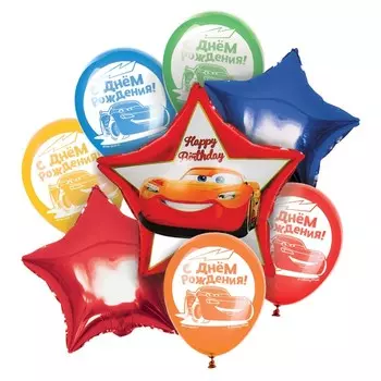 Набор воздушных шаров "Молния Маккуин", Тачки