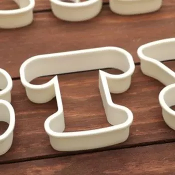 Набор форм для печенья «Алфавит», 30 шт., 13102 см, белый