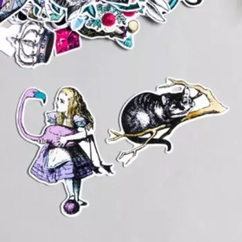 Набор высечек для скрапбукинга "Алиса" 43 шт, 330 г/м2