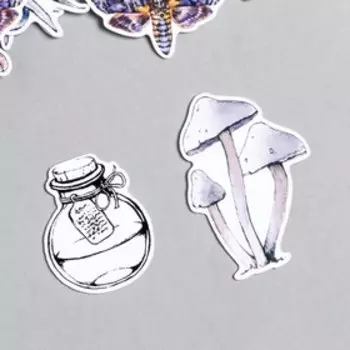 Набор высечек для скрапбукинга "Лесная ведьма" 59 шт, 330 г/м2