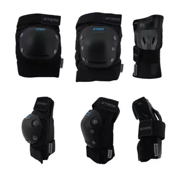 Набор защиты для подростков Atemi APRS02BLL, цвет черный, размер L от 15 лет