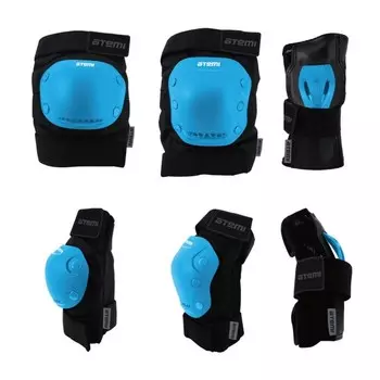 Набор защиты для подростков Atemi APRS02BM, цвет голубой/чёрный, размер М