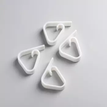 Зажимы для скатерти Доляна «Калипсо», набор 4 шт., пластик, белые