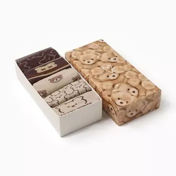 Носки женские KAFTAN «Мишка» р. 36-40 (23-25 см), набор 5 пар