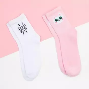 Носки женские KAFTAN Pretty, набор 2 пары, размер 36-39 (23-25 см)