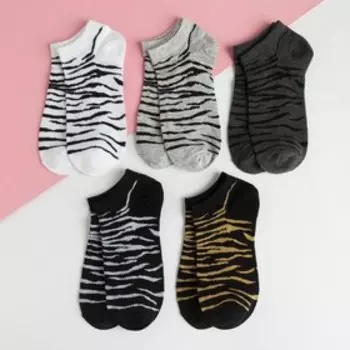 Набор женских носков "Love stripes" 5 пар, р-р 36-39