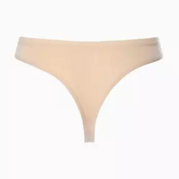 Набор женских трусов стринги (3 шт.), цвет чёрный/бежевый, размер 44 (M)