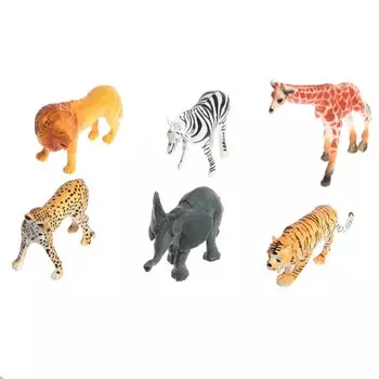 Набор животных «Звери Африки», 6 фигурок