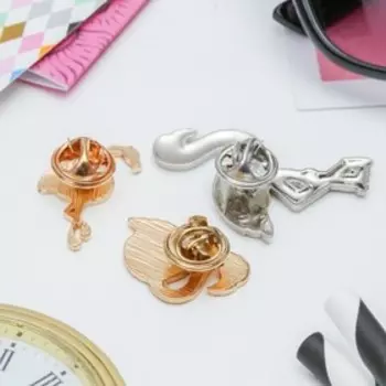 Набор значков "Фламинго" цвет розовый