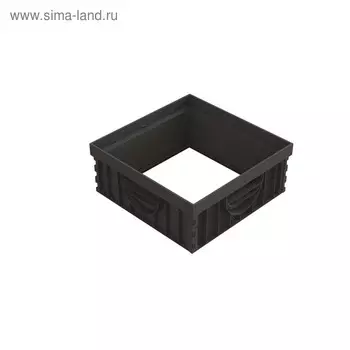 Надставка к дождеприёмнику, 30 30 см, пластик, чёрная