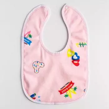 Нагрудник/слюнявчик для кормления на кнопке, МИКС