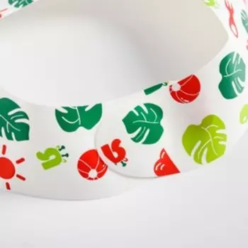 Нагрудник для кормления «Крошка Я» непромокаемый на липучке, зеленый