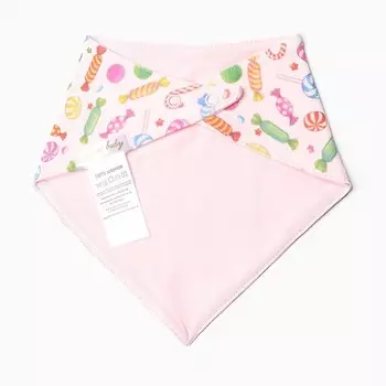 Нагрудник-слюнявчик (2 шт), цвет розовый