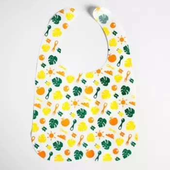 Нагрудник для кормления Крошка Я «Вкусная история» непромокаемых на липучке, 3 шт.