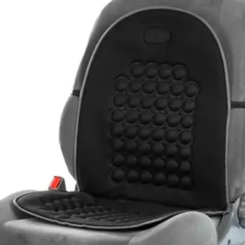 Накидка-массажёр на сиденье автомобиля, чёрный, велюр