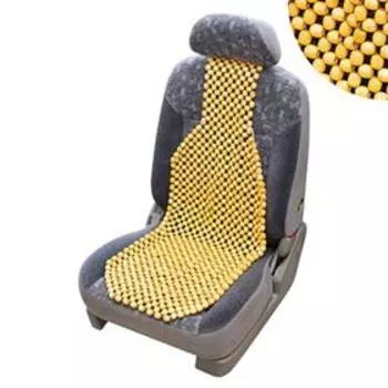 Накидка-массажер SKYWAY на сиденье, Massage-03, дерево, светлое дерево