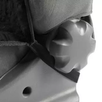 Накидка на переднее сиденье, искусственный мех, размер 55 х135 см, черный